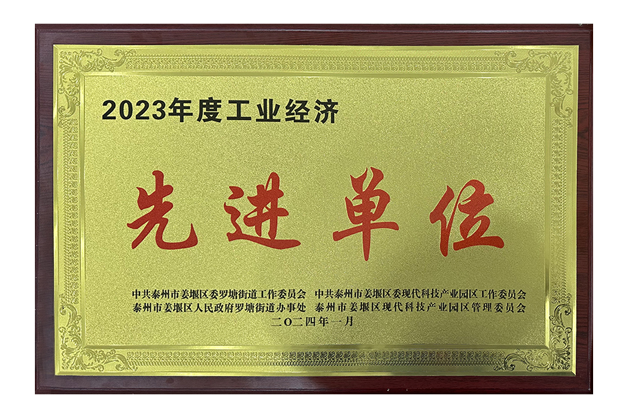 2023年度工業(yè)經(jīng)濟(jì)先進(jìn)單位